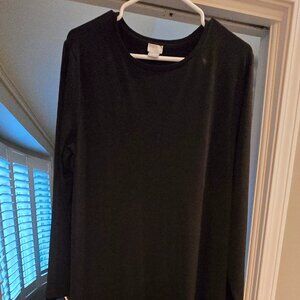 Black midi long-sleeved dress from Chico's